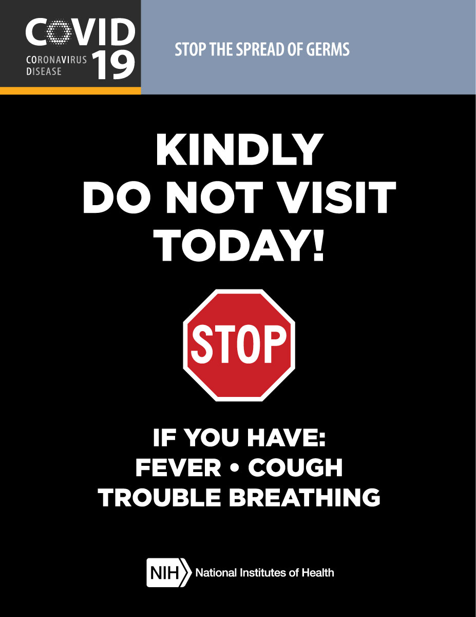 Kindly Do Not Visit Today!